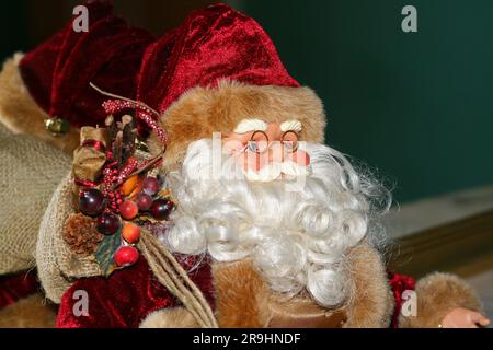 Santa Claus, beautiful Christmas toy Stock Photo
