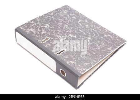Gray Binder File Folder isolated on white background Stock Photo