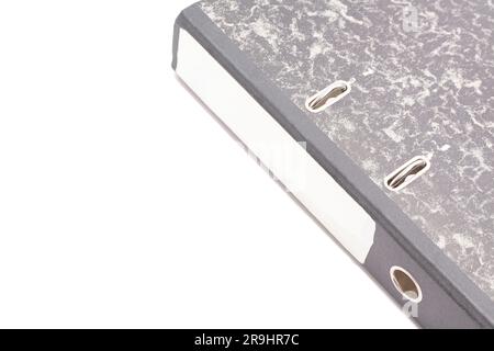 Gray Binder File Folder isolated on white background Stock Photo