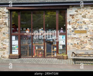 Informtion Centre in Town Hall building, Ashburton, south Devon, England, UK Stock Photo