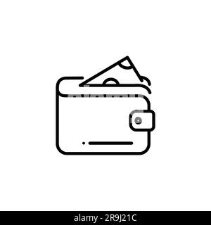 Wallet Icon vector illustration graphic on background Stock Vector