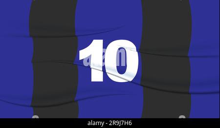 Blue footballer's number on a football jersey. 11 Numbered print. Sports  tshirt jersey. Sports, olympiad, euro 2024, gold cup, world championship  Stock Vector Image & Art - Alamy