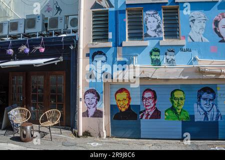 Street art in Denham Lane, Townsville, Queensland, Australia Stock Photo