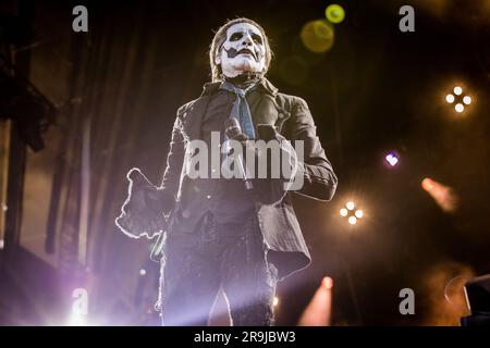 Tobias Forge of Ghost performing live on 23 June 2023 Stock Photo