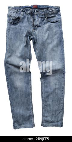 a pair of jeans pants on a transparent background Stock Photo