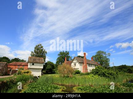 Lower Brockhampton manor house Bringsty near Bromyard, Herefordshire, England, UK. Stock Photo