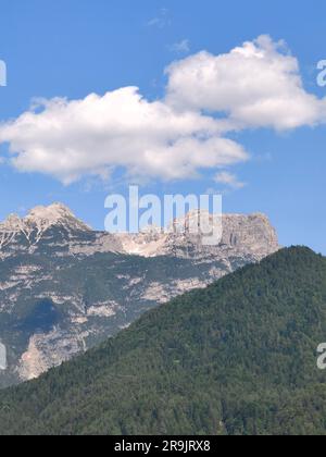 Dolomites mountains in the north of Italy in a sunny day Stock Photo