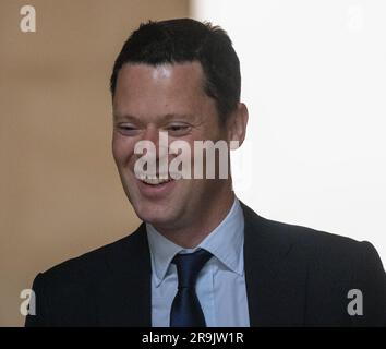 London, UK. 27th June, 2023. Alex Chalk, Lord Chancellor and Secretary of State for Justice, arrives at a cabinet meeting at 10 Downing Street London. Credit: Ian Davidson/Alamy Live News Stock Photo