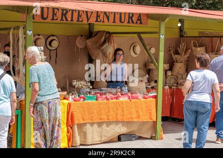 Annual Feria de Artesania (Craft Fair) at Antigua Fuerteventura Canary Islands Spain Stock Photo