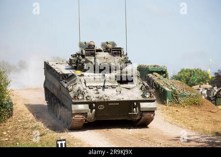 Warrior FV510 Infantry Section Vehicle, Tankfeast 23, Bovington UK Stock Photo