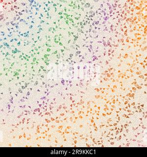 Abstract geometric background. Attractive scattered low poly triangles with colored gradient. Astonishing vector illustration. Stock Vector