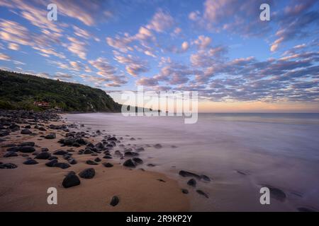 Playa Chacala at dawn, Nayarit, Mexico. Stock Photo