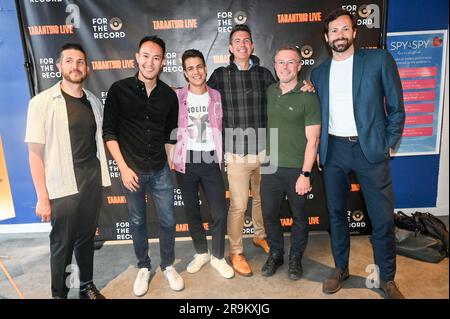 Riverside Studios, London, UK. 27th June, 2023. Press night of Tarantino Live: Fox Force Five and the Tyranny of Evil Men at Riverside Studios Credit: See Li/Picture Capital/Alamy Live News Stock Photo