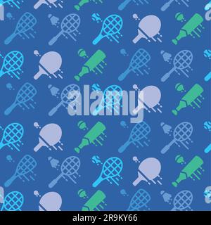 Colored seamless pattern background with sport icons Vector Stock Vector