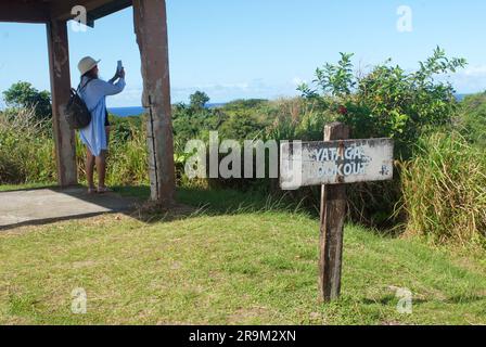 Walking Tracks, SIgatoka Sand Dunes National Park, Fiji. Stock Photo