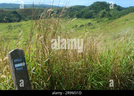 Walking Tracks, SIgatoka Sand Dunes National Park, Fiji. Stock Photo