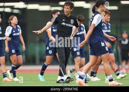 Chiba, Japan. 27th June, 2023. Futoshi Ikeda (JPN) Football/Soccer : Japan Women's National team training camp at JFA YUME Field, in Chiba, Japan . Credit: YUTAKA/AFLO SPORT/Alamy Live News Stock Photo