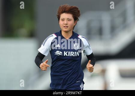 Chiba, Japan. 27th June, 2023. Honoka Hayashi (JPN) Football/Soccer : Japan Women's National team training camp at JFA YUME Field, in Chiba, Japan . Credit: YUTAKA/AFLO SPORT/Alamy Live News Stock Photo