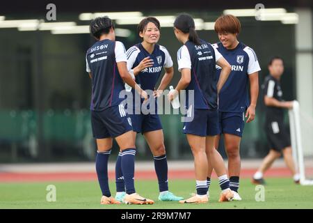 Chiba, Japan. 27th June, 2023. Saki Kumagai (JPN) Football/Soccer : Japan Women's National team training camp at JFA YUME Field, in Chiba, Japan . Credit: YUTAKA/AFLO SPORT/Alamy Live News Stock Photo