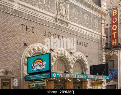 Booth Theatre on Broadway in NYC