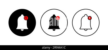 Bell Icon set. Notification icon for your web site design Stock Vector