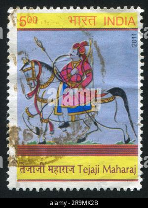 INDIA - CIRCA 2011: stamp printed by India, shows building of Chitrapur ...