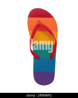 Flip flop isolated on white background Stock Photo - Alamy