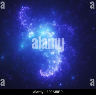 Beautiful nebula and galaxy in outer space Stock Photo