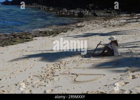 Modriki Island or Cast Away Island, location for Tom Hank's film 'Cast Away',  Fiji, South Pacific Ocean Stock Photo - Alamy