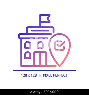 Pixel perfect icon of government building Stock Vector