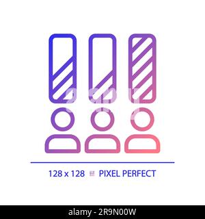 Pixel perfect gradient candidate ranking Stock Vector