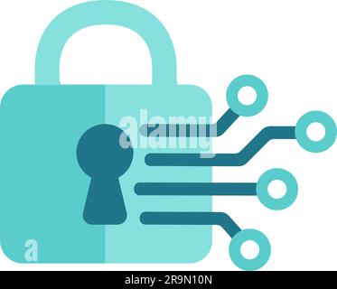 Digital key vector icon illustration Stock Vector