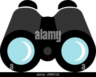 Binoculars, field glasses vector icon illustration Stock Vector