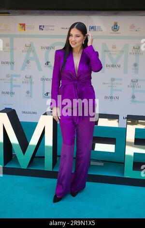 Adriana Lima 69th Edition Taormina Film Fest Blue Carpet of the event