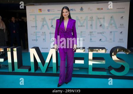 Adriana Lima Taormina : 69th Taormina Film Festival . Photo call. In