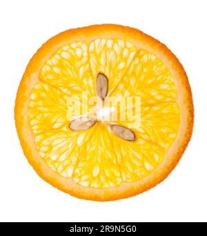 Slice of orange  on a white background Stock Photo