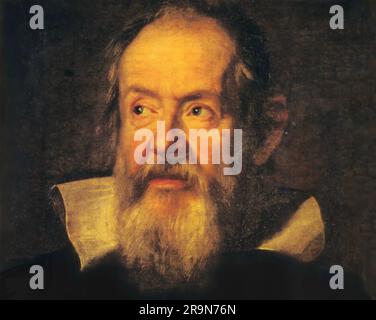 GALILEO GALILEI (1564-1642)  Italian scientist - 1636 painting by Justus Sustermans. Stock Photo