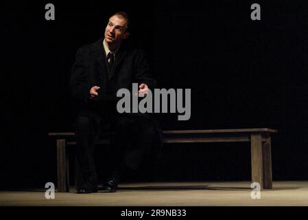 Ralph Fiennes performs Samuel Beckett’s First Love in a world premiere production presented by The Gate Theatre Dublin and its artistic director Michael Colgan as part of the month-long celebrations of the annual Sydney Festival. The NIDA Parade Theatre, Sydney, Australia. 08 January 2007. Stock Photo