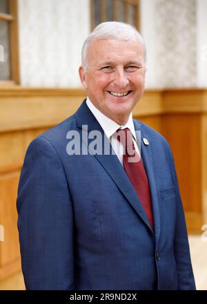 Birmingham City Cllr Ian Ward. At the time this picture was taken he was Leader of Birmingham City Council but was replaced by John Cotton in May 2023. Ian Ward was the Leader of the council that helped bring the Commonwealth Games to the City in 2022. Stock Photo