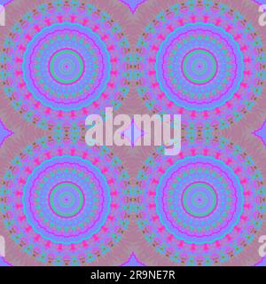 A seamless mandala tapestry, seamless pattern, computer generated Stock Photo