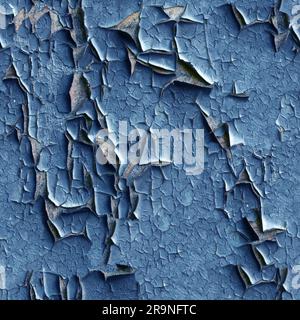 Seamless texture or wallpaper, Background of old blue paint. High resolution. Full depth of field. Stock Photo