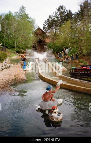 Pirate Falls log ride ,Legoland Windsor resort, London, England, United ...