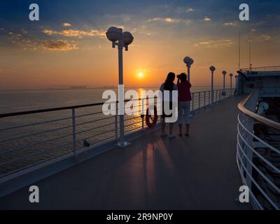 It's easy to see the appeal of cruising, sometimes: fine food cooked for you around the clock, all the drinks you can hold, everything taken care of, Stock Photo