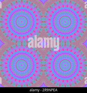 A seamless mandala tapestry, seamless pattern, computer generated Stock Photo