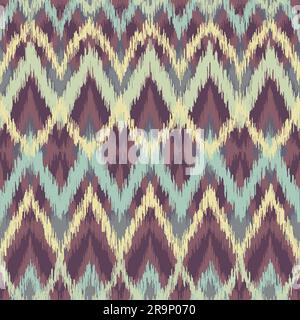 Vector seamless ikat ethnic pattern Stock Vector Image & Art - Alamy