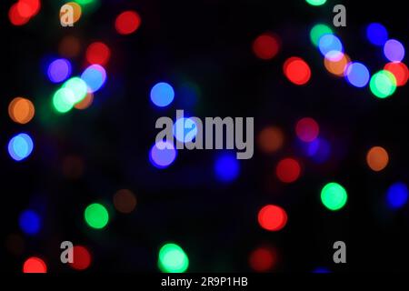Abstract blurred colorful lights background Stock Photo