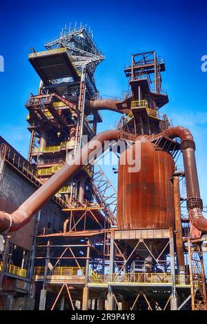 Industrial architecture from Ostrava as the symbol of this region Stock Photo