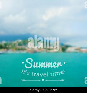 Vector blurred summer landscape background Stock Vector Image & Art - Alamy