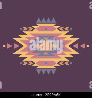 Vector colorful decorative ethnic pattern stock illustration Stock ...