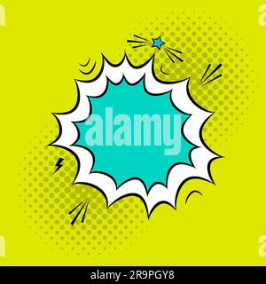 Vintage Comic Book Paper Background Template Stock Photo - Alamy